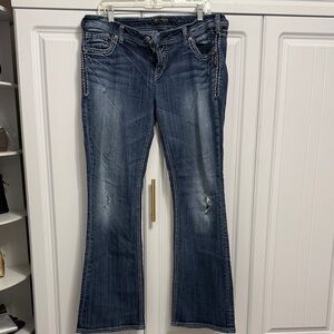 Silver Jeans Dark Blue Flare Women's Jeans